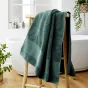 Drap de bain 90 x 150 cm éponge unie garance emeraude Vert foncé