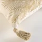 Coussin dehous. compr. pompons 45 x 45 cm coton/polyester imprime dune des place Sans