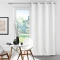 Rideau a oeillets 135 x 240 cm occultant chambray uni chinea Blanc