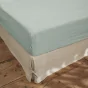Drap housse 160 x 200 cm en Lin lavé Soline Eucaluptus