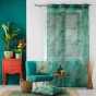 Panneau a oeillets 140 x 240 cm voile sable imprime panis Bleu