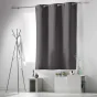 Lot de 4 rideaux à œillets occultants unis petite hauteur 140 x 180 cm - Anthracite