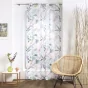 Voilage a oeillets 140 x 240 cm voile sablé imprimé Panis