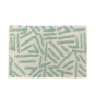 Tapis rectangle 60 x 90 cm coton/polyester tufte Athena Sauge
