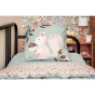 Parure de lit réversible + 1 taie d'oreiller 140 x 200 cm coton imprimé Tamia Multicolore