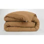 Housse de couette flanelle 260 x 240 cm candice camel Marron
