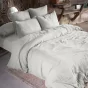 Housse de couette gaze de coton Bio 200x200 cm Gris perle