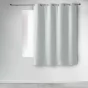 Lot de 4 rideaux à œillets occultants unis petite hauteur 140 x 180 cm - Gris pâle