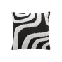 Housse de coussin 40 x 40 cm – Coton imprimé tufté Mirade Noir 