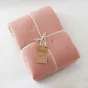 Édredon 180 x 240 cm - Double Gaze de Coton 125 gr/m² - Uni Gaïa Rose Pêche