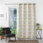 Rideau a oeillets 140 x 260 cm jacquard Medicis Jaune
