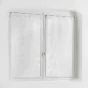 Paire droite passants 2 x 60 x 120 cm voile sable brode edenia Blanc