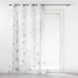 Lot de 2 voilages a oeillets 140 x 240 cm voile sable imprimé metallisé Oliane