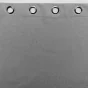 Lot de 2 Rideaux a oeillets 135 x 260 cm 100% occultant thermique uni occultissime Gris
