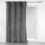 Rideau tamisant à oeillets 140 x 260 cm velours côtelé Casual Anthracite