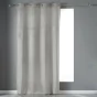 Rideau tamisant a oeillets 140 x 240 cm velours Velvetine Gris