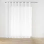 Voilage grande largeur  300 x 240 cm effet lin tisse haltona Blanc