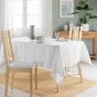 Nappe rectangle 140 x 240 cm jacquard artea Blanc