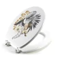 Abattant wc charnieres metal 37.5 x 46 cm mdf imprime kelly Blanc