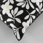Coussin dehoussable 45 x 45 cm coton imprime or Wilma