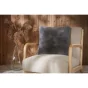  Coussin Déhoussable 45 x 45 cm en Fausse Fourrure – Loup Sven