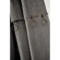 Rideau Ajustable Sixtine Ardoise - 140 x 270 cm - Coton Flammé 8 Anneaux Pince