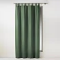 Lot de 2 rideaux 140 x 260 cm unis à passants Essentiel Kaki