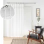 Voilage a oeillets plastique 140 x 240 cm voile tissé Davina