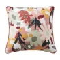 coussin déhoussable avec passepoil 45 x 45 cm gaze de coton imprimée léane