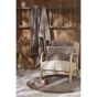  Coussin Déhoussable 45 x 45 cm en Fausse Fourrure – Loutre Sven
