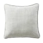 coussin déhoussable avec passepoil 45 x 45 cm gaze de coton tissée teinte vickie eucalyptus