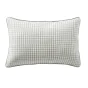 coussin déhoussable avec passepoil 40 x 60 cm gaze de coton tissée teinte vickie eucalyptus