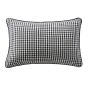 coussin déhoussable avec passepoil 40 x 60 cm gaze de coton tissée teinte vickie truffe