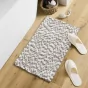 Tapis de bain 45 x 75 cm microfibre tricolore friza Sable/marron