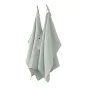 lot de 2 essuie-mains 50 x 70 cm gaze de coton unie gaïa eucalyptus