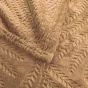 Plaid 125 x 150 cm flanelle relief unie nelia Camel