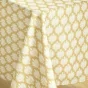 Nappe rectangle 145 x 240 cm polyester imprime davia Jaune