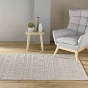 Tapis rectangle 120 x 170 cm tissé plat relief Valam