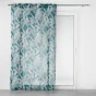 Voilage a oeillets 140 x 240 cm voile sable imprimé  Isibelle Bleu