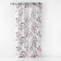 Panneau a oeillets 140 x 240 cm voile sable imprime velvet flower Blanc