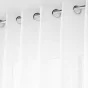Voilage grande largeur  300 x 240 cm effet lin tisse haltona Blanc