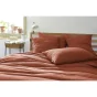 Taie d'oreiller gaze de coton tissée 60 x 60 cm gaïa mix Terracotta