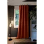 Lot de 2 Rideaux grande hauteur occultant + isolant phonique polaire L140 x H280 cm Inuit Orange