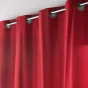 Rideau a oeillets 135 x 260 cm coton recyclé Twily Rouge