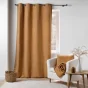 Rideau tamisant à œillets bouclette unie Wooly Camel 140 x 240 cm