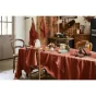 Nappe rectangle 170 x 250 cm lin lavé soline paprika Orange
