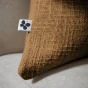 Coussin Déhoussable 60 x 60 cm - 100% coton Sixtine Camel