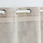 Panneau a oeillets 140 x 280 cm voile tisse applique levita Taupe