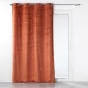 Rideau occutant 140 x 240 cm en velours relief Analia Terracotta
