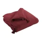 Bout de lit double gaze de coton luxe 90 x 200 cm Gaia Bordeaux